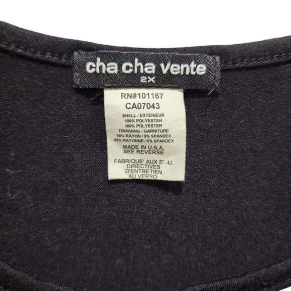 Cha Cha Vente Tank Top Women's Size 2X Colorful Sleeveless Blouse - Picture 5 of 11